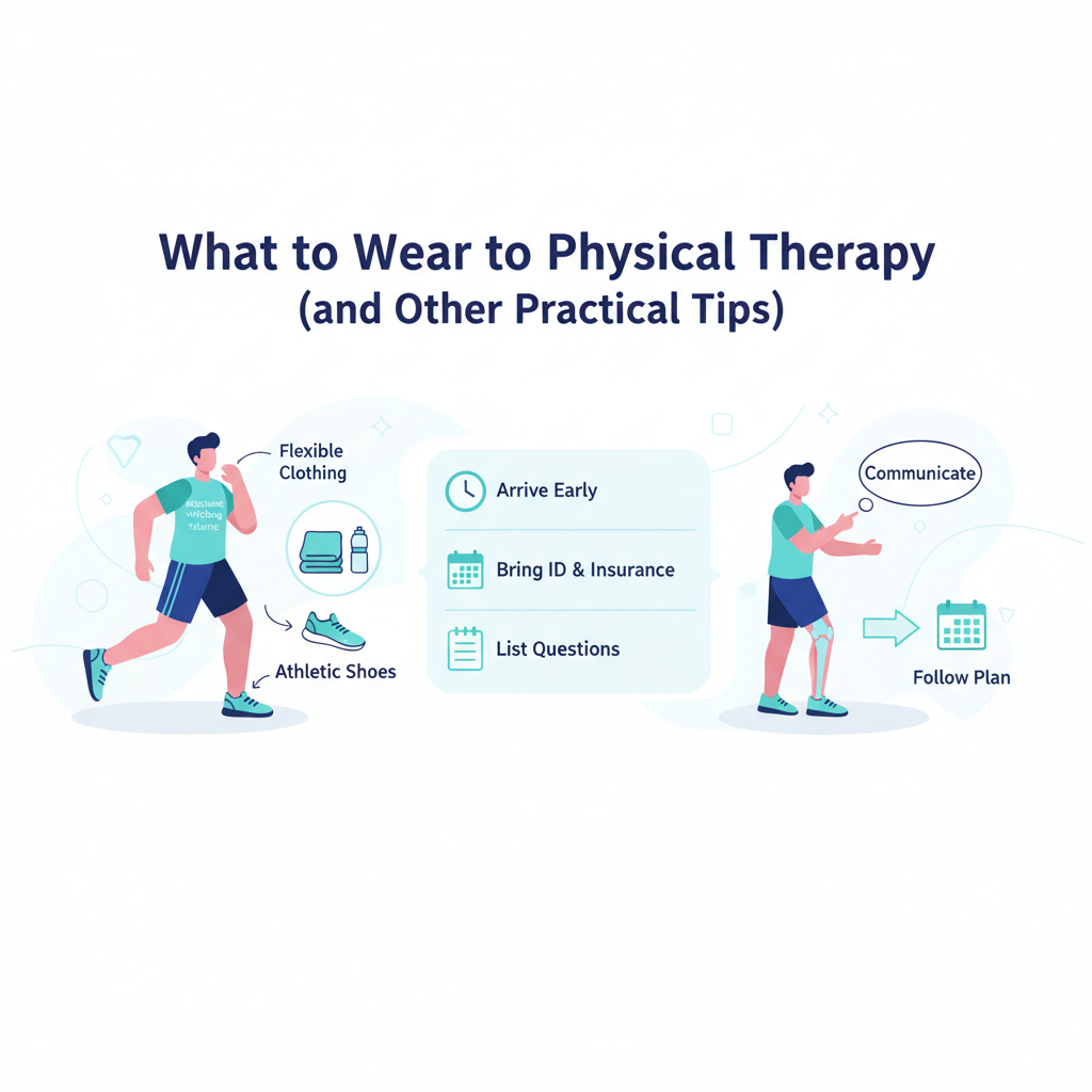 Illustration: What to Wear to Physical Therapy (and Other Practical Tips)